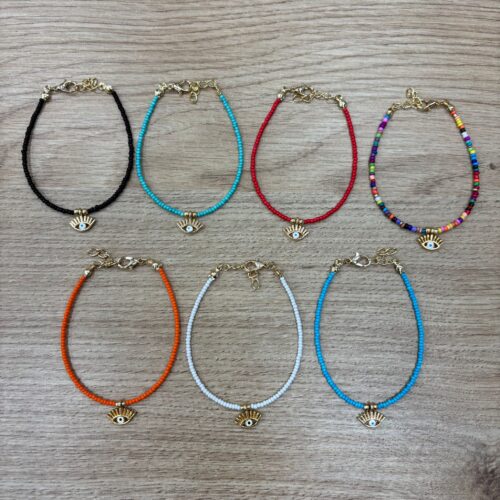 Pulsera Piedrecitas Ojo Turco