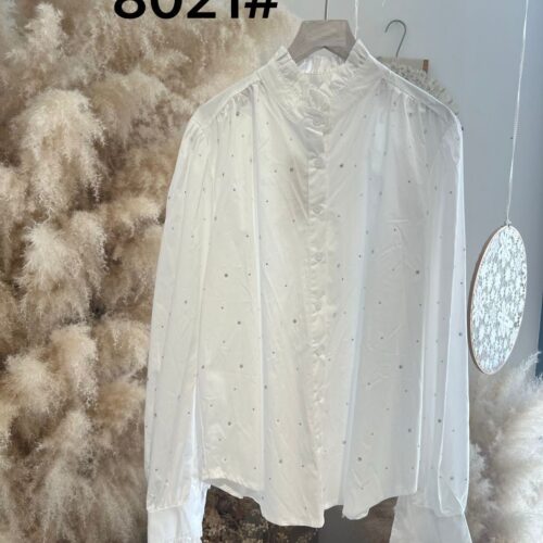 Camisa Blanca Detalle Brillantes
