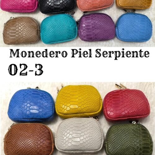 Monedero Piel Escamas