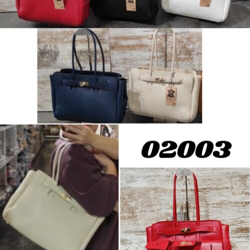 Bolso Hombro Piel Broche Dorado