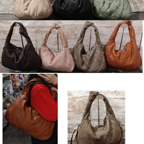 Bolso Hombro Nudo Piel Trenzado