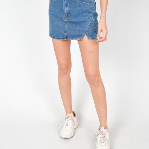 Mini Falda Vaquera Aperturas Laterales