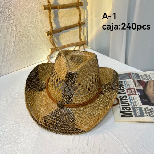 Sombrero Unisex Calado Detalle Correa