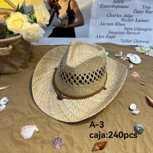 Sombrero Unisex Calado Detalle Correa