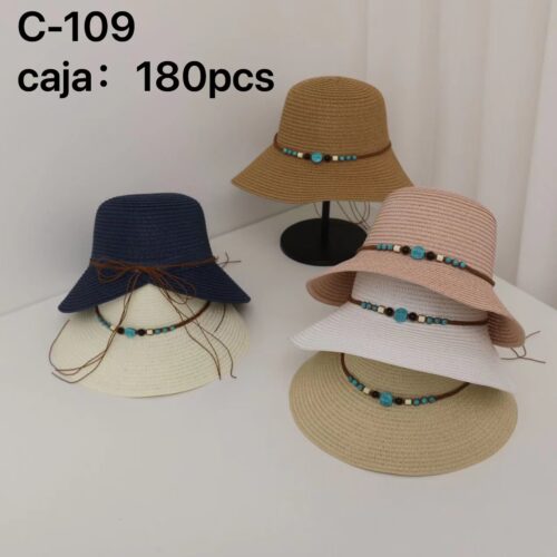 Sombrero Mujer Detalle Piedras