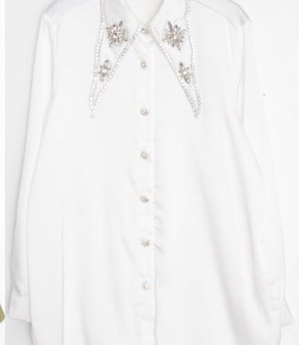 Camisa Blanca Detalle Cuello