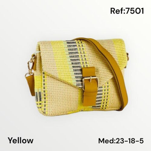 Bolso Bandolera Solapa Efecto Sobro con Hebilla