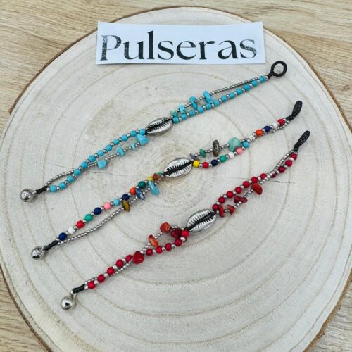 Pulsera Tailandia  Bolitas Concha