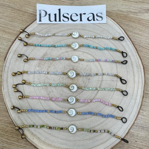 Pulsera Tailandia  Bolitas Caracola