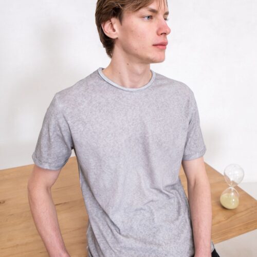 Camiseta Manga Corta Fresh Gris Claro