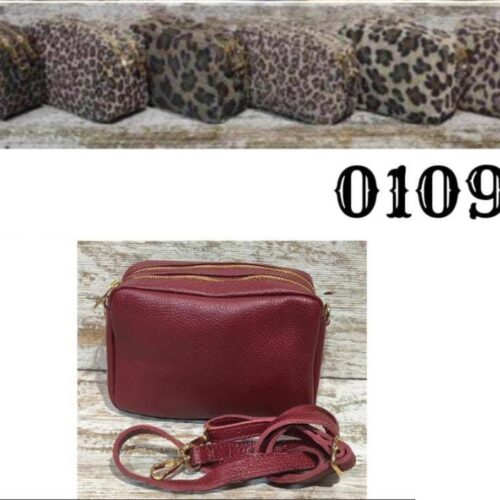 Bandolera Doble Cremallera Leopardo