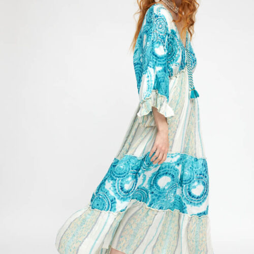 Vestido Tejido Handloom Bordado