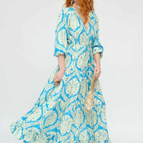 Vestido Estampado Blockprint