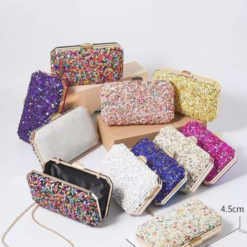 Bolso Fiesta Rectangular con Piedras