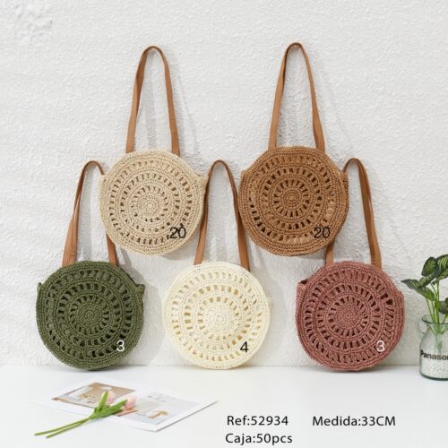 Bolso Redondo Ganchillo Calado