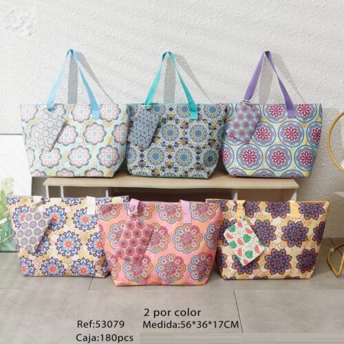 Bolso de Playa Estampado Mandalas Étnicas