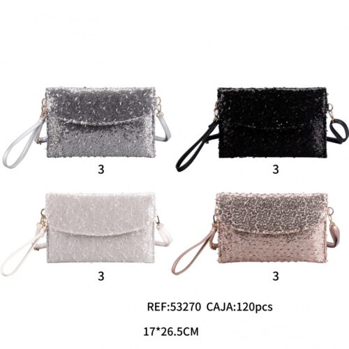 Bolso de Fiesta Plano con Lentejuelas