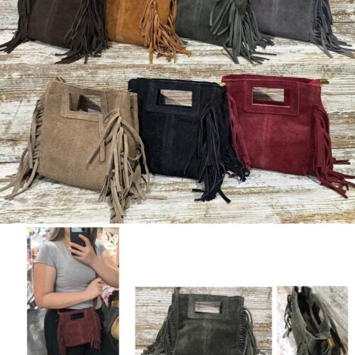 Bandolera Serraje con Flecos