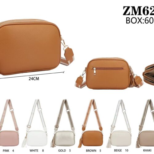 Bolso Bandolera Triple Cremallera