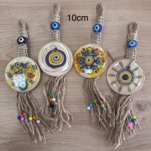 Colgador Ojo Turco Multicolor Flecos