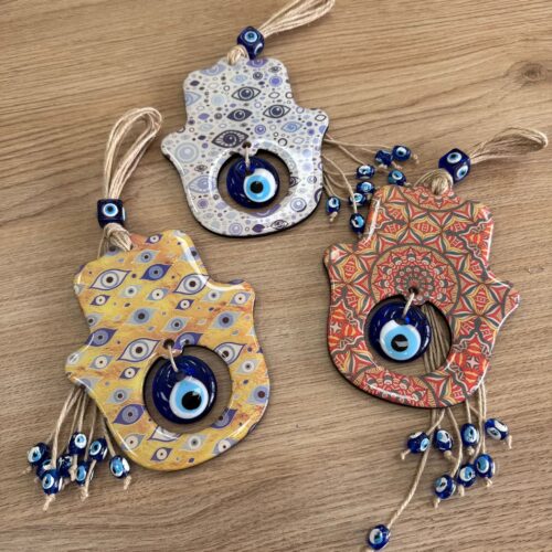 Colgador Mano de Fátima Ojo Turco Colores Surtidos