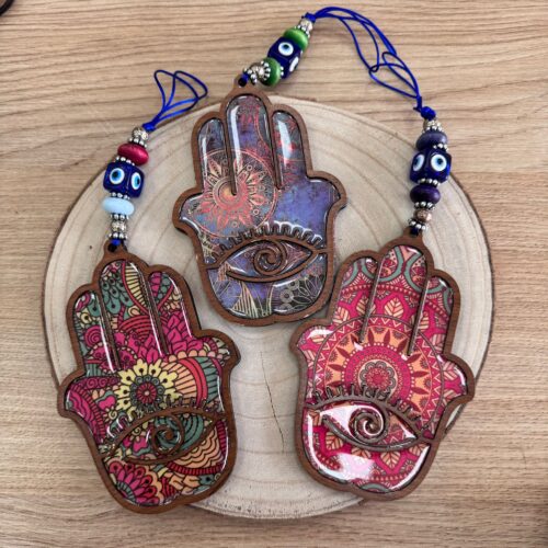 Colgador Mano de Fátima Ojo Turco Colores Surtidos