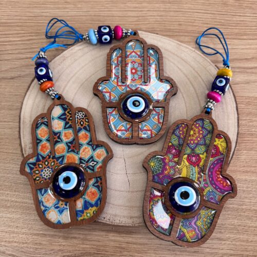 Colgador Mano de Fátima Ojo Turco Colores Surtidos
