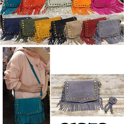 Bolso Seraje Flecos y Tachuelas