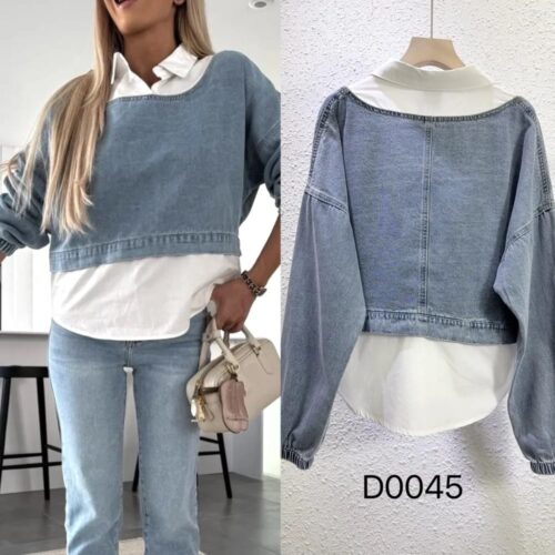 Blusa Efecto Vaquero