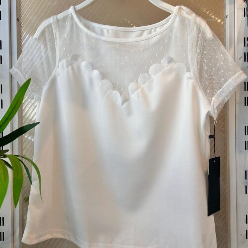Camiseta Blanca Combinada