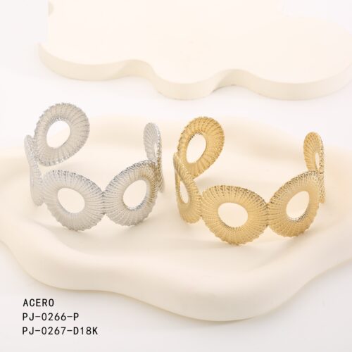 Brazalete Acero Forma Geométrica