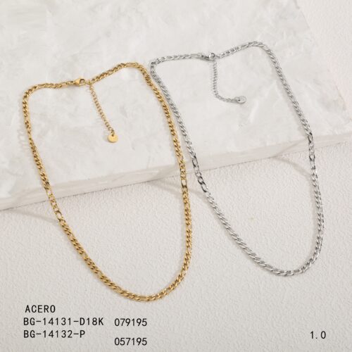 Collar Cadena Gruesa  Eslabones Acero