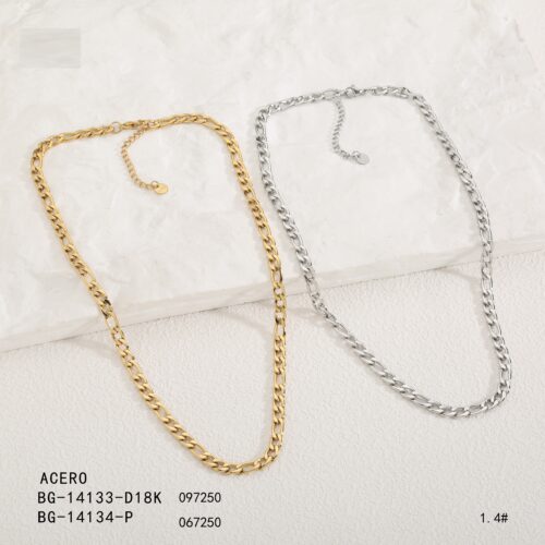 Collar Cadena Gruesa Eslabones Acero