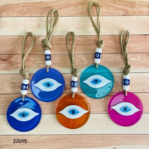 Colgador de Cristal  Ojo Turco Colores Surtidos