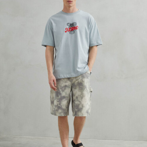 Camiseta Manga Corta Gris 'Record Sound Audio '