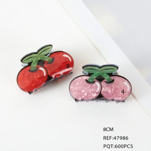 Pinzas De Pelo Cereza 8cm
