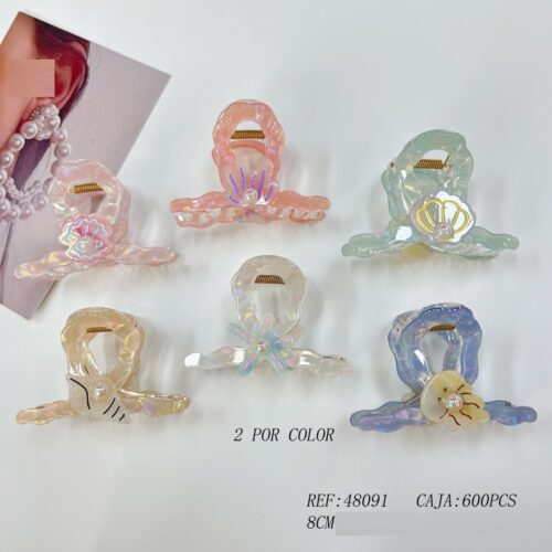 Pinzas De Pelo Concha 8cm