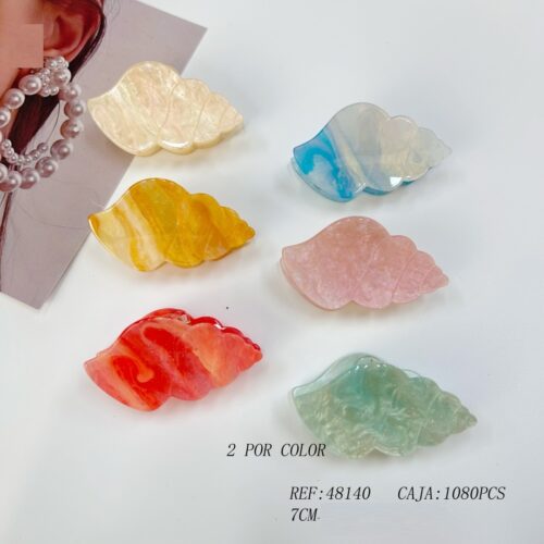 Pinzas De Pelo Caracola 7cm