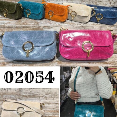 Bandolera Piel Solapa Aro