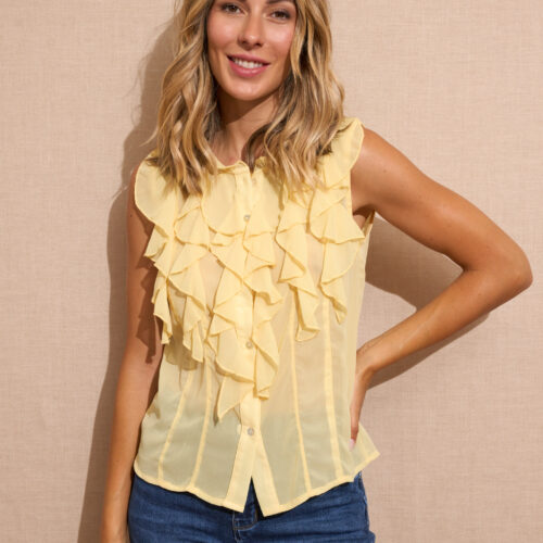 Blusa Amarilla Volantes
