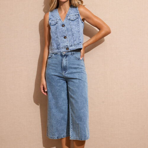 Vaquero Azul Capri Ancho