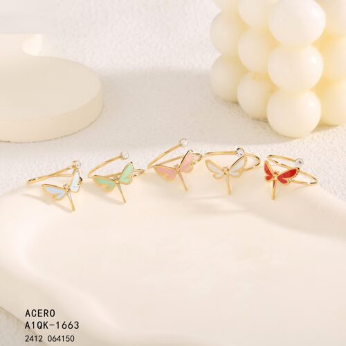 Anillo Acero Libélula