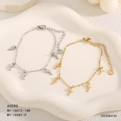 Pulsera Acero Delfines