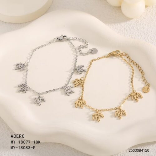 Pulsera Acero Coral