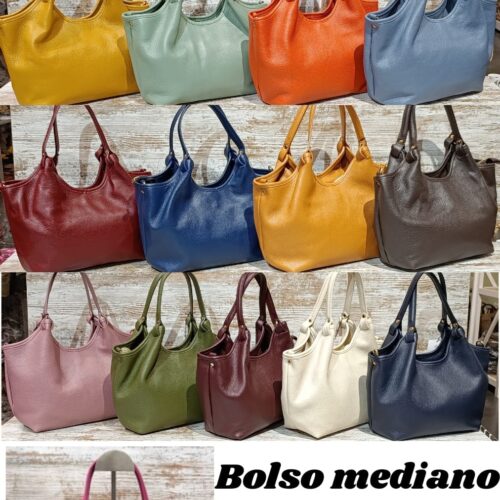Bolso Tote Mediano Piel