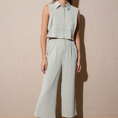 Pantalón Ancho Verde Claro