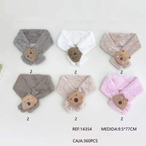 Cuello Infantil Peludo Capibara