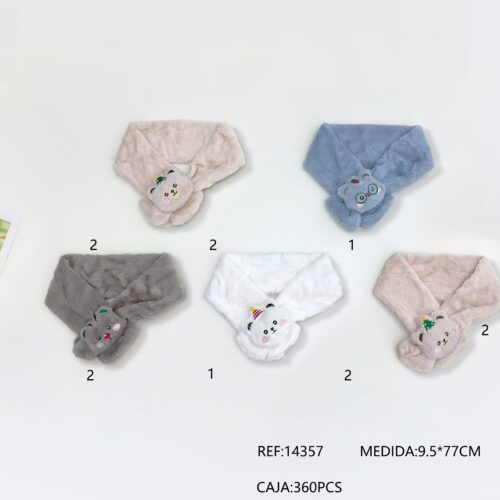 Cuello Infantil Peludo Osito