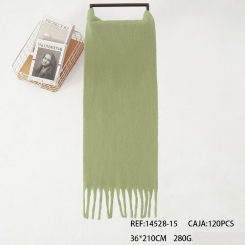 Bufanda Matcha Lisa Flecos