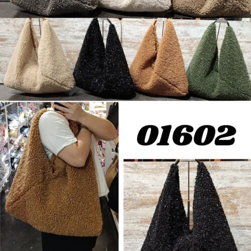 Bolso Shopper Borrego Hilo Dorado/Plateado